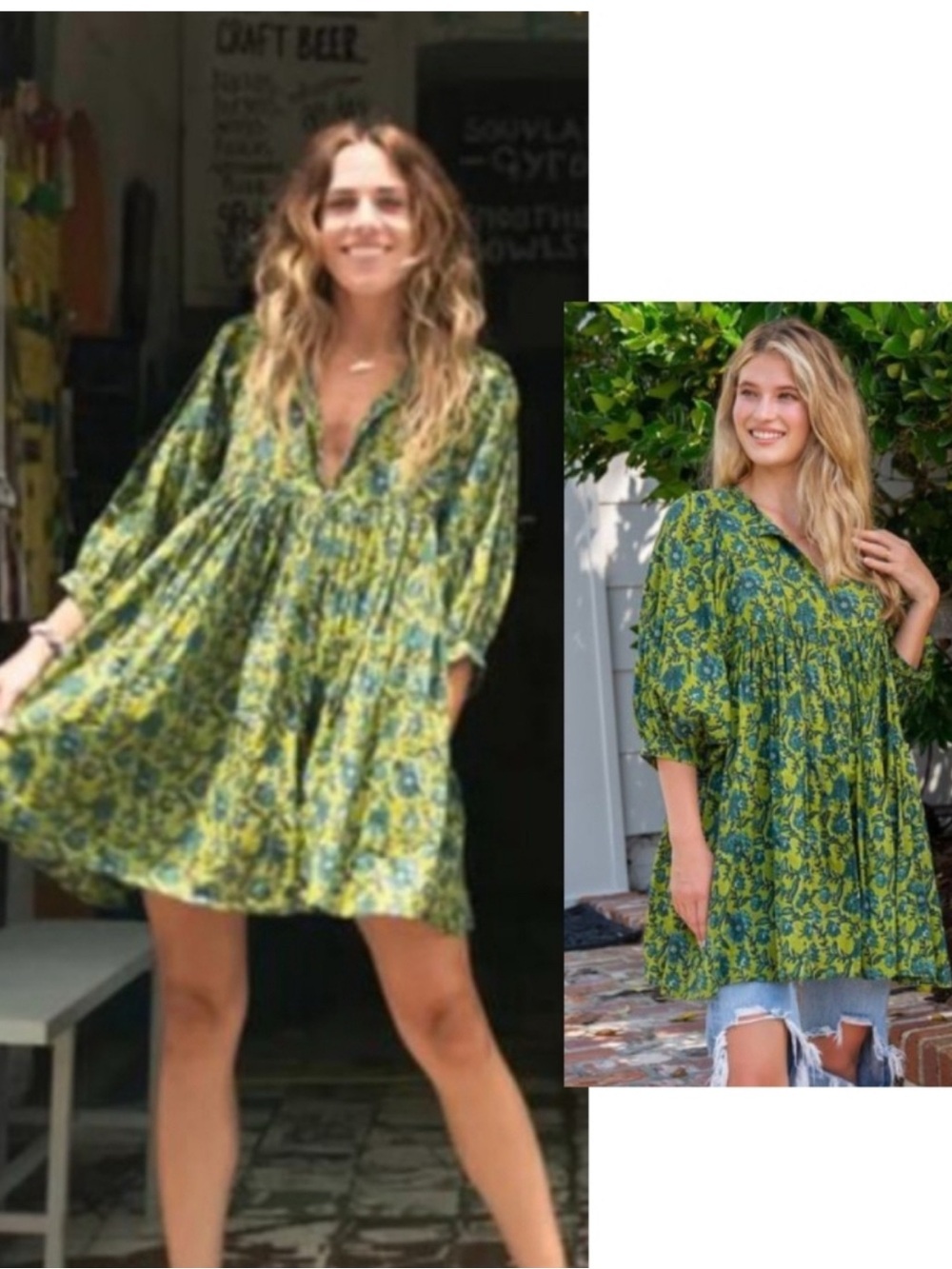 Natural Life Aimee Babydoll Swing Tunic Dress